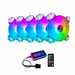 Bộ 5 Fan Coolmoon D1 gồm 5 Fan + 1 Hub + 1 Điều Khiển - New