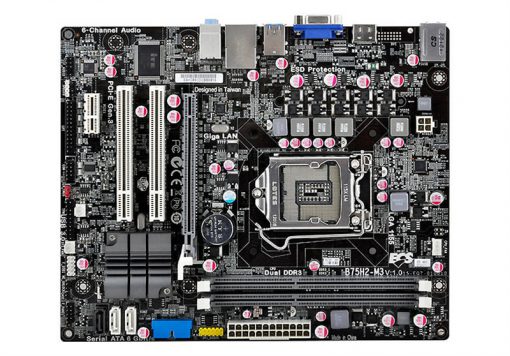 MAINBOARD ECS B75H2-M3(1.0) LGA 1155