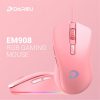 Chuột Dare-U EM908 Victor Pink RGB Gaming (Hồng)