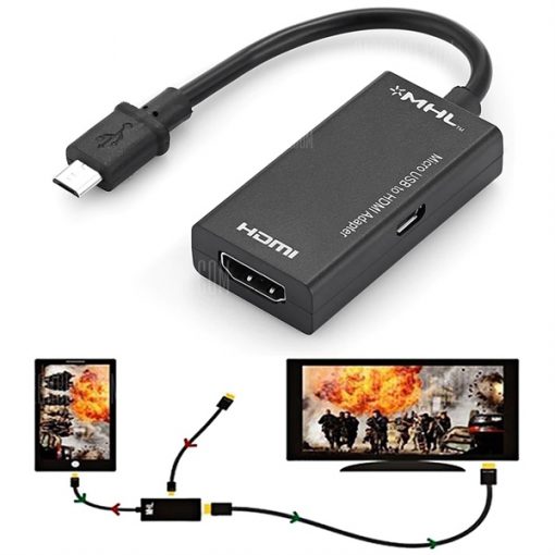 Cáp chuyển Micro USB to HDMI Adapter Cable 1080P - Ảnh 3