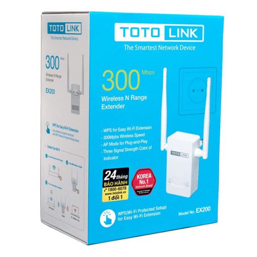 BỘ KÍCH SÓNG WIFI TOTOLINK EX200