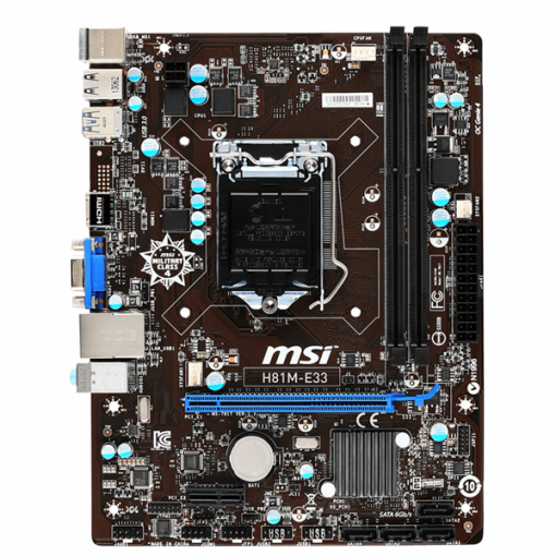 MAINBOARD MSI H81M-E33 CŨ CHẠY SOCKET 1150 - Ảnh 3