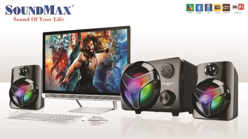 Loa vi tính 2.1 SoundMax A700 hỗ trợ Bluetooth, thẻ nhớ , USB - Hàng chính hãng - Ảnh 3