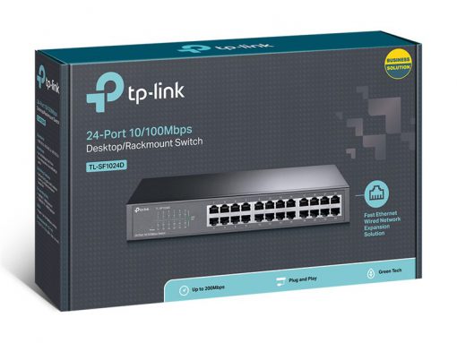 SWITCH TL-SF1024D Chia Tín Hiệu 24 cổng 10/100Mbps Mới - Ảnh 3