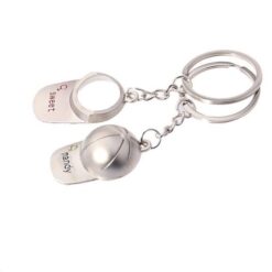 Móc khóa cặp đôi mũ siêu dễ thương