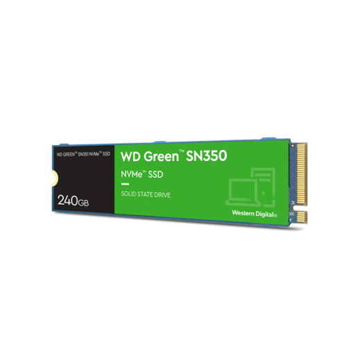 Ổ cứng SSD WD SN350 Green 240GB M.2 2280 PCIe NVMe 3x4 (Đọc 2400MB/s - Ghi 900MB/s)
