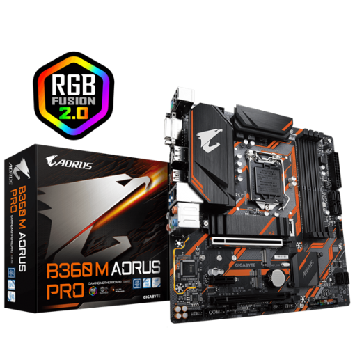 Mainboard Gigabyte B360 M AORUS PRO (Intel B360, Socket LGA1151, m-ATX, 4 Khe Cắm Ram) - Ảnh 2