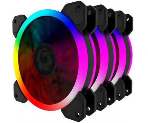 BỘ FAN CASE RGB FORGAME CATEYE + REMOTE