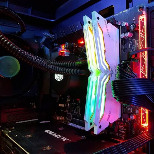 RAM PC TEAM T-FORCE NIGHT HAWK RGB 16GB (2X8GB) DDR4-3000MHZ (WHITE) CHÍNH HÃNG MỚI - Ảnh 4