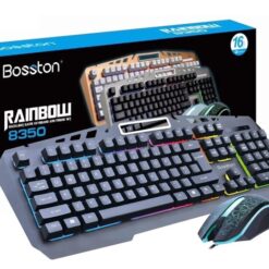 BỘ PHÍM CHUỘT LED CÓ DÂY BOSSTON RAINBOW 8350