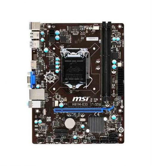 MAINBOARD MSI H81M-E33 CŨ CHẠY SOCKET 1150 - Ảnh 2
