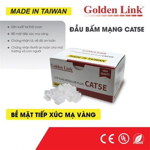 ĐẦU MẠNG GOLDEN LINK RJ45 CAT 5E - Ảnh 3