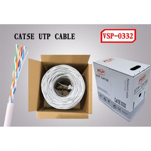 Thùng cáp mạng VSP UTP CAT5E trắng - Mét - Ảnh 3