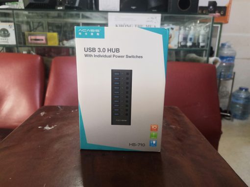 BỘ HUB CHIA 10 CỔNG USB 3.0 ACASIS HS-710 VỎ HỢP KIM NHÔM