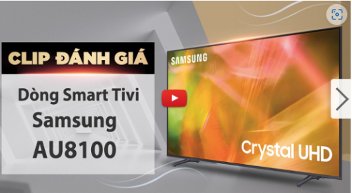 Smart Tivi Samsung 4K Crystal UHD 60 inch UA60AU8100