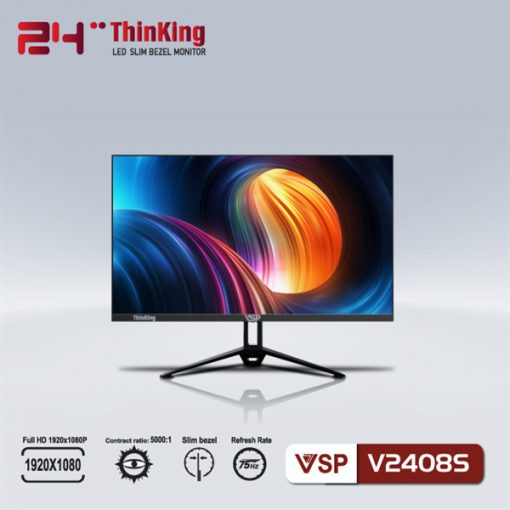 Màn hình LCD 24” VSP V2408S FHD 75Hz Gaming Chính Hãng