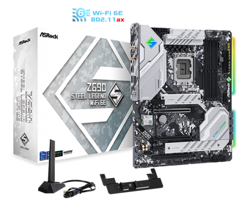 Mainboard ASROCK Z690 STEEL LEGEND WIFI 6E (Intel Z690, Socket 1700, ATX, 4 khe Ram DDR4) - Ảnh 2