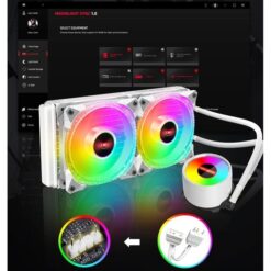 tản nhiệt nước all in one coolmoon icemoon 240 Trắng