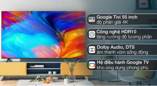 Google Tivi TCL 4K 55 inch 55P635