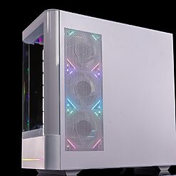 Case JUNGLE LEOPARD AC-02 White (Kính cong/ Màu trắng/ Không fan/ Có màn hình LCD) | Tấn Phát AD