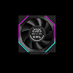 Fan Case Leopard V4 Pack 1 Fan | Quạt Case ARGB Hiện Đại Với Màn Hình Hiển Thị RPM