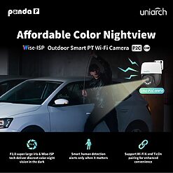 Camera Wifi UNV Uho-P2C-M4F4 4MP | PTZ Xoay 360°, Màu Ngày Đêm, Cảnh Báo Thông Minh | Tấn Phát AD
