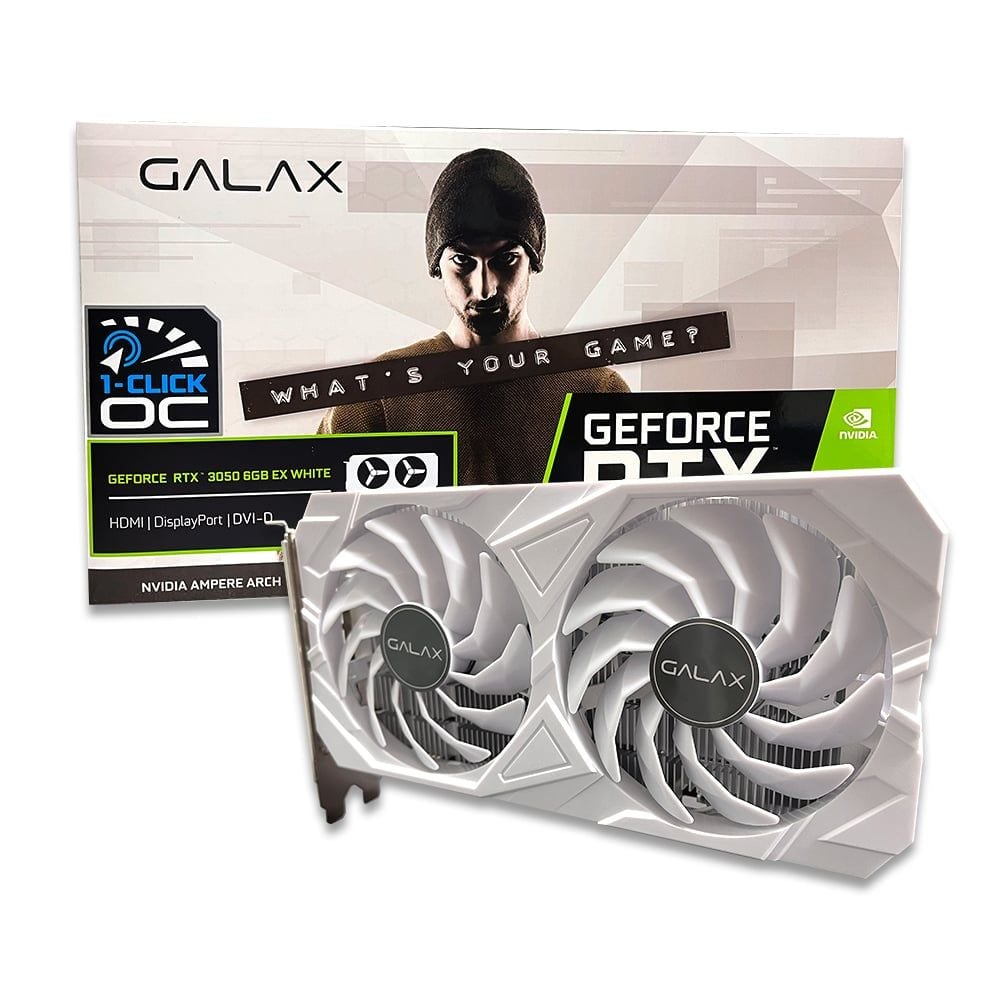 Card màn hình GALAX GeForce RTX 3050 6GB EX White