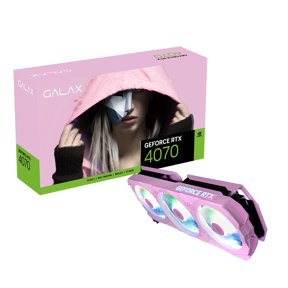 Card Màn Hình Galax RTX 4070 EX Gamer 1-ClickOC 12GB Pink GDDR6X