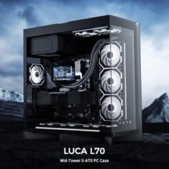 TRYX LUCA L70 Black Gaming Case – E-ATX