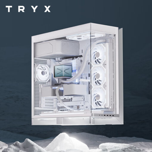 TRYX LUCA L70 Black Gaming Case – E-ATX