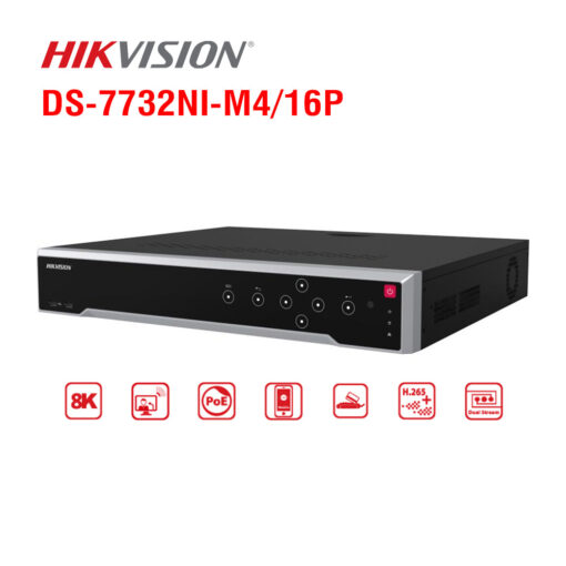 Đầu ghi hình 32 kênh IP 4K HIKVISION DS-7732NI-K4/16P