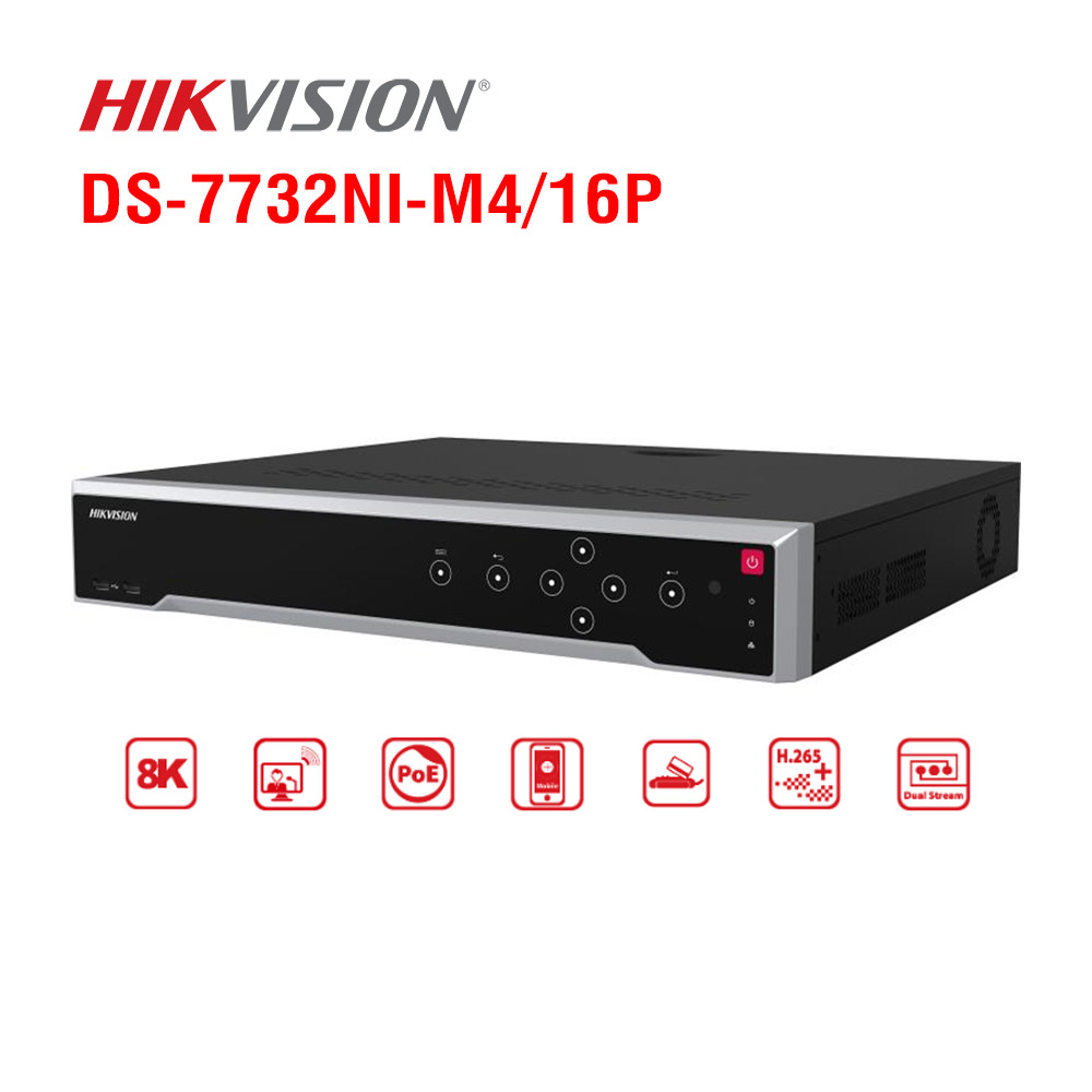 Đầu ghi hình 32 kênh IP 4K HIKVISION DS-7732NI-K4/16P
