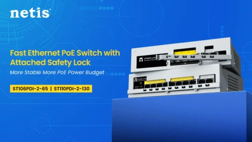 Switch PoE Netis 4 port