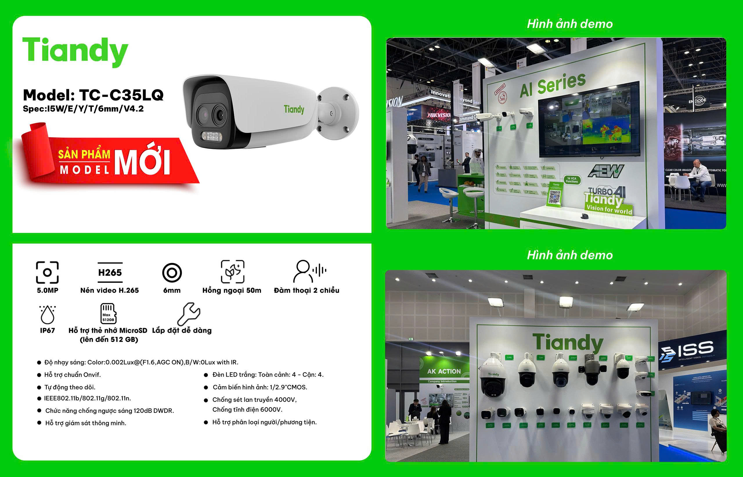 Camera AI Tiandy TC-C35LQ