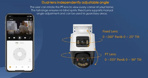 Camera IMOU PoE Cruiser Dual 2 6MP IPC-PS70FP-6M0 2 mắt, tích hợp Loa, Mic, Full Màu, Cảnh báo xanh đỏ, hỗ trợ thẻ 512G - Ảnh 2
