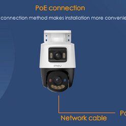 Camera IMOU PoE Cruiser Dual 2 IPC-PS70FP-10M 10MP, 2 mắt, tích hợp Loa, Mic, Full Màu, Cảnh báo xanh đỏ, hỗ trợ thẻ 512G