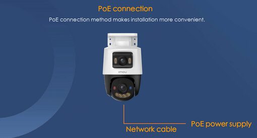 Camera IMOU PoE Cruiser Dual 2 IPC-PS70FP-10M 10MP, 2 mắt, tích hợp Loa, Mic, Full Màu, Cảnh báo xanh đỏ, hỗ trợ thẻ 512G