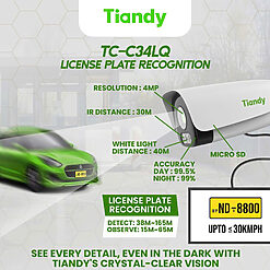 Camera Nhận Diện Biển Số Tiandy TC-C34LQ
