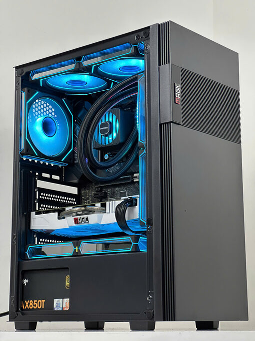 Case Gaming Magic GA-02 (Đen) – Kính cường lực, khung thép, hỗ trợ tản nước 240mm - Ảnh 4