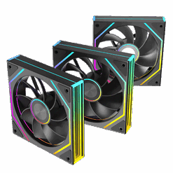 Fan Case Leopard Prism 4RS Ultra ARGB – Gió Ngược, Đen, Tản Nhiệt Mạnh Mẽ