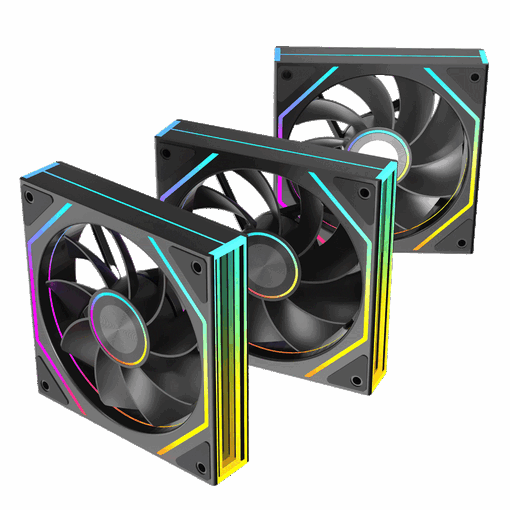Fan Case Leopard Prism 4RS Ultra ARGB – Gió Ngược, Đen, Tản Nhiệt Mạnh Mẽ