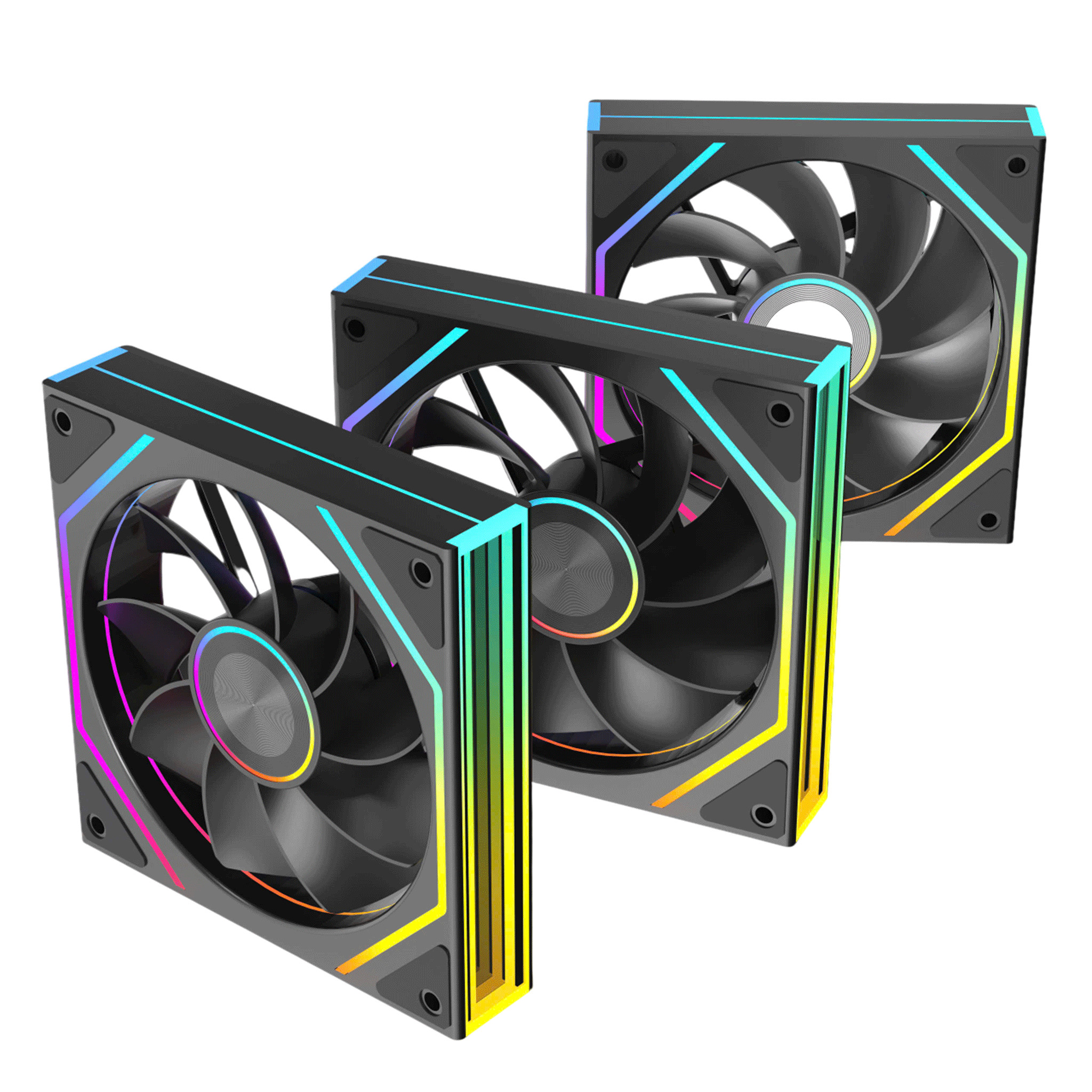 Fan Case Leopard Prism 4RS Ultra ARGB – Gió Ngược, Đen, Tản Nhiệt Mạnh Mẽ