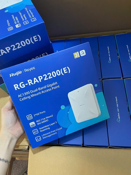 Bộ phát Wifi ốp trần hoặc gắn tường RUIJIE REYEE RG-RAP2200(E) - Ảnh 3