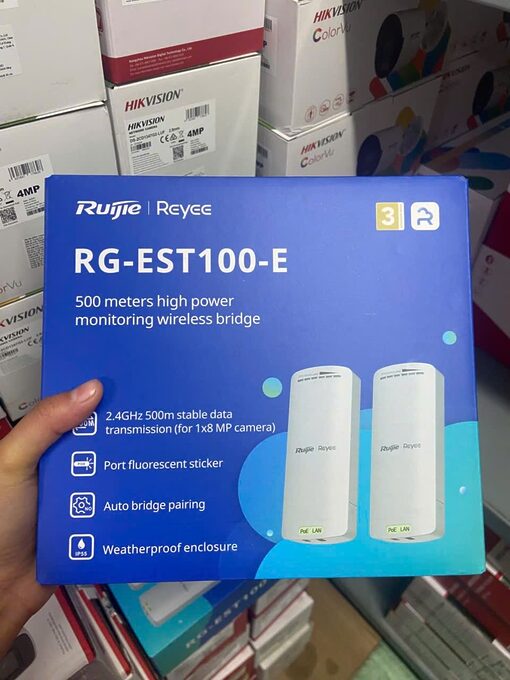 Bộ bắn điểm Wifi ngoài trời Ruijie Reyee RG-EST100-E – Kết nối ổn định, truyền dữ liệu xa 500m - Ảnh 2