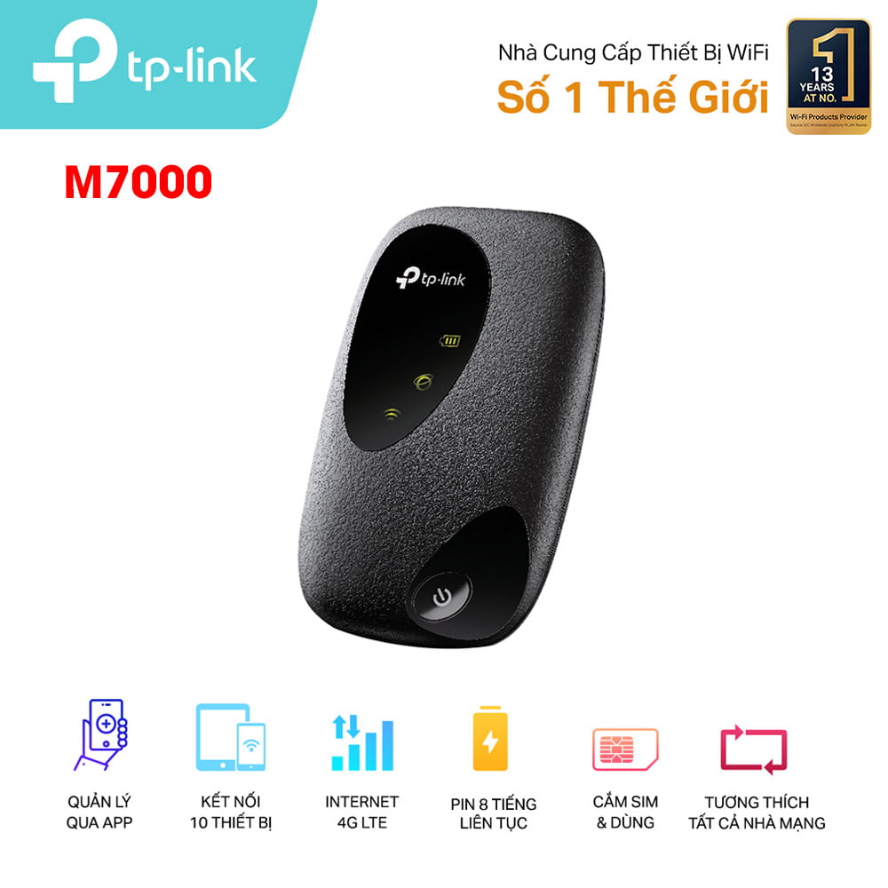 Bộ Phát Wifi TP-Link M7200 Di Động 4G LTE 150Mbps