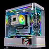 Case JUNGLE LEOPARD AC-02 White (Kính cong/ Màu trắng/ Không fan/ Có màn hình LCD)