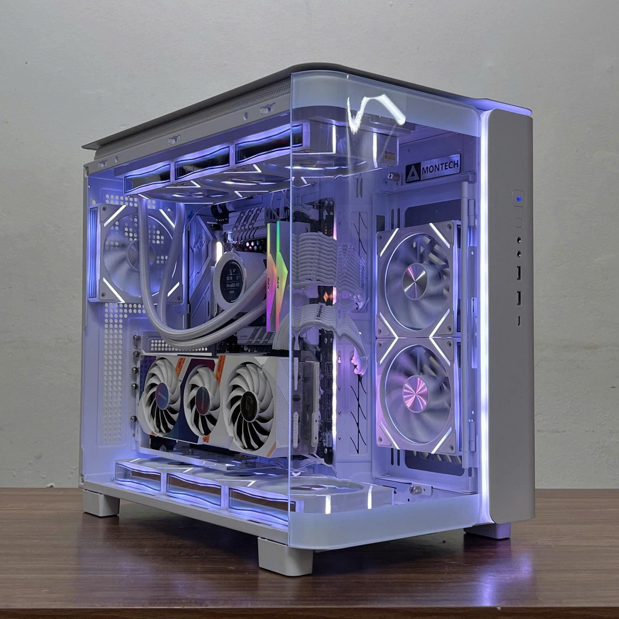 lắp đặt camera uy tín tại Đắk Lắk Fan Case Leopard V1 Trắng ARGB