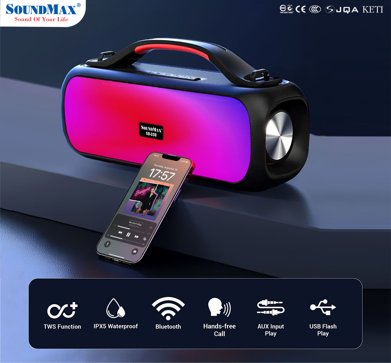 Loa di động SoundMax R-800