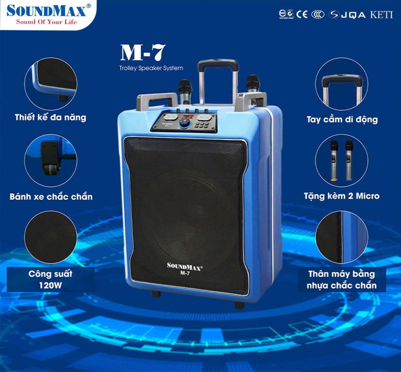 Loa Soundmax M7 Du lịch