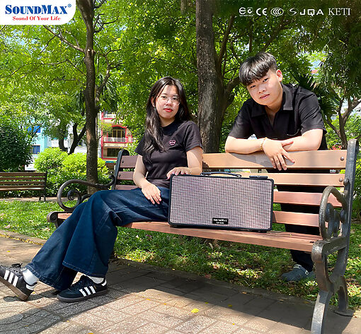 Loa SoundMax M-66 di động bluetooth - Ảnh 5